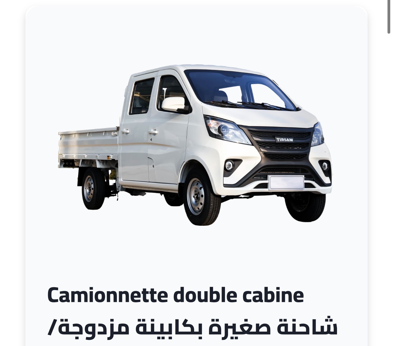 Terrsam شا��نة كابينة مزدوجة 2025